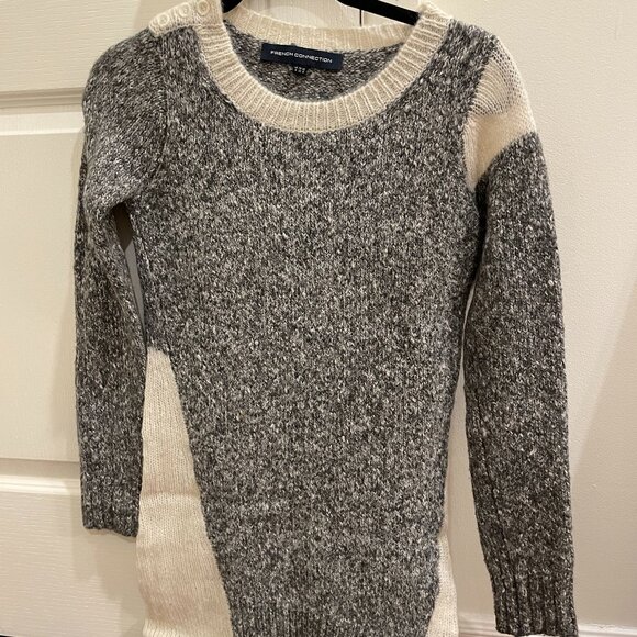 French Connection Wool Long Sweater Dress - Size 0 - Picture 1 of 3